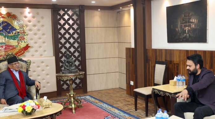 प्रधानमन्त्री प्रचण्ड र मेयर बालेनबीच भेटवार्ता