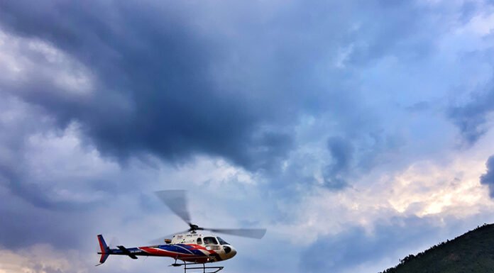 मनाङ एयरको हेलिकोप्टर सोलुखुम्बुमा दुर्घटना, चालकसहित छ जनाको अवस्था अज्ञात