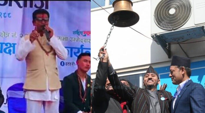 मतदाता थर्काउँदै रास्वपा उम्मेदवार, एउटा भन्छन्- ‘राष्ट्रघाती’, अर्को ‘हनुमान’