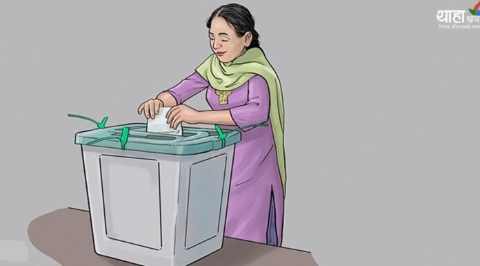 महिलाले व्यवस्थापन गर्दै छन् जुम्लाको यो मतदान केन्द्र